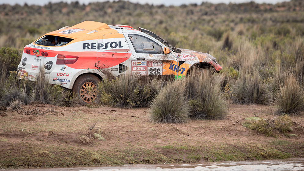 Isidre esteve Sodicar BV6 zona junto al agua Dakar 2018