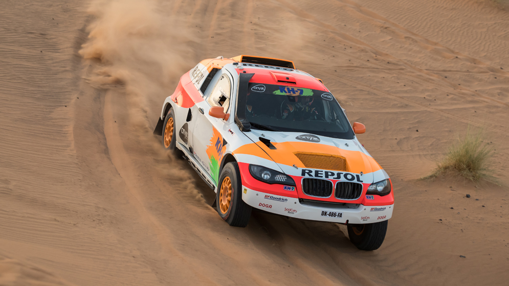 Isidre esteve en las dunasrally marruecos