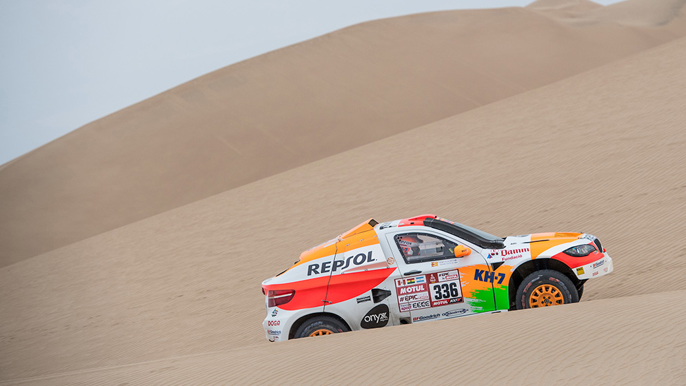 Isidre Esteve  zona con dunas Dakar 2018